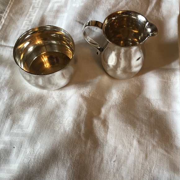 Tiffany Antique 1920-1940 Creamer and Sugar - Picture 2 of 3